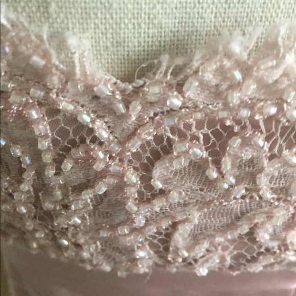 JS Boutique Pink Halter Dress w/sequin & satin - Picture 7 of 8